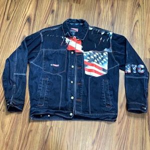 Vintage RawBlue Denim Jacket (Meduim)